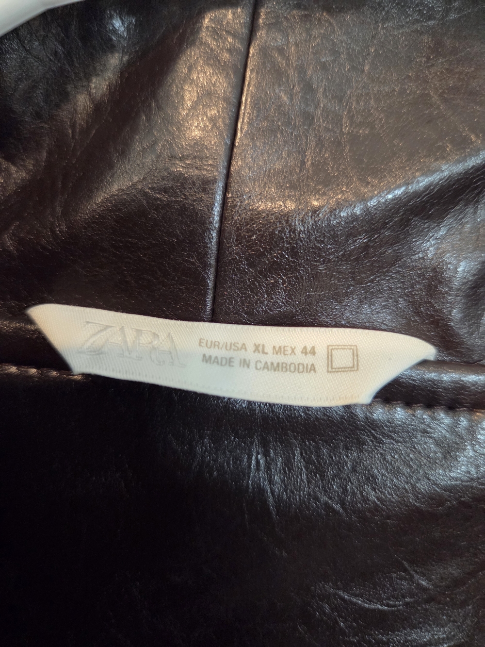 Zara Faux Leather Cropped Jacket - Picture 11 of 11